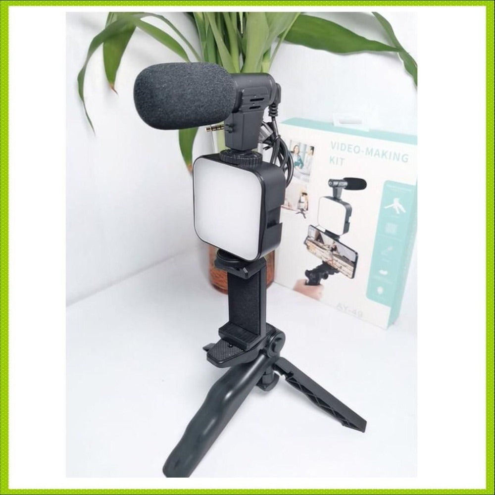 AY-49 Vlogging Kit With LED Light. (Video Making)