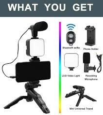 AY-49 Vlogging Kit With  LED Light. (Video Making)