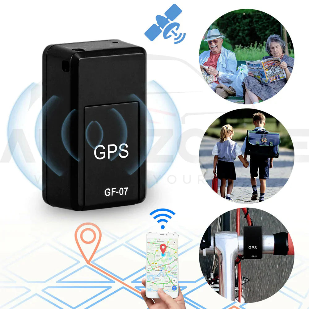 Mini Magnetic GPS Tracker Device | Real-Time Vehicle Locator | Portable GF-07 Anti-Theft Tracker