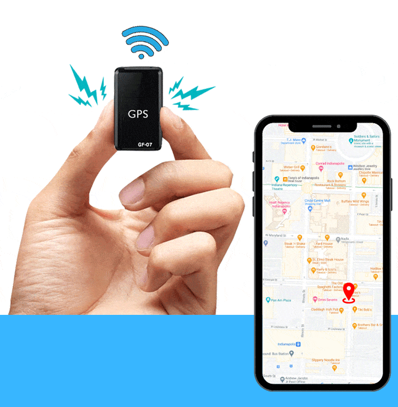 Mini Magnetic GPS Tracker Device | Real-Time Vehicle Locator | Portable GF-07 Anti-Theft Tracker